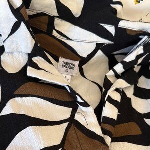 Tabitha Brown Black and White Patterned Shirt